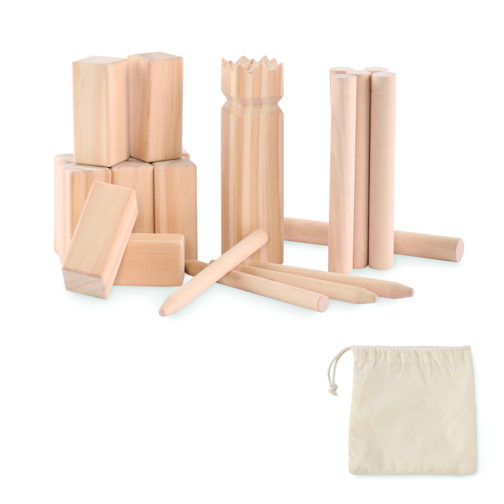 Logo trade promotional items picture of: Pinewood outdoor throwing game